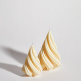 Swirl Christmas Tree Decorative Candle